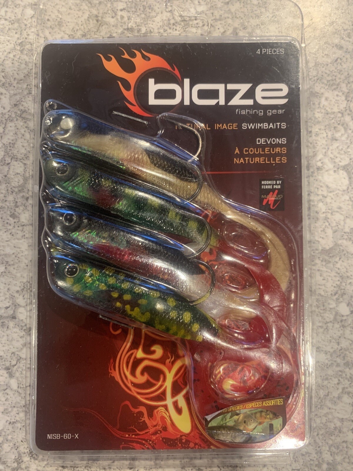 Artificial Fishing Swimbaits Assorted Species Patterns - Blaze