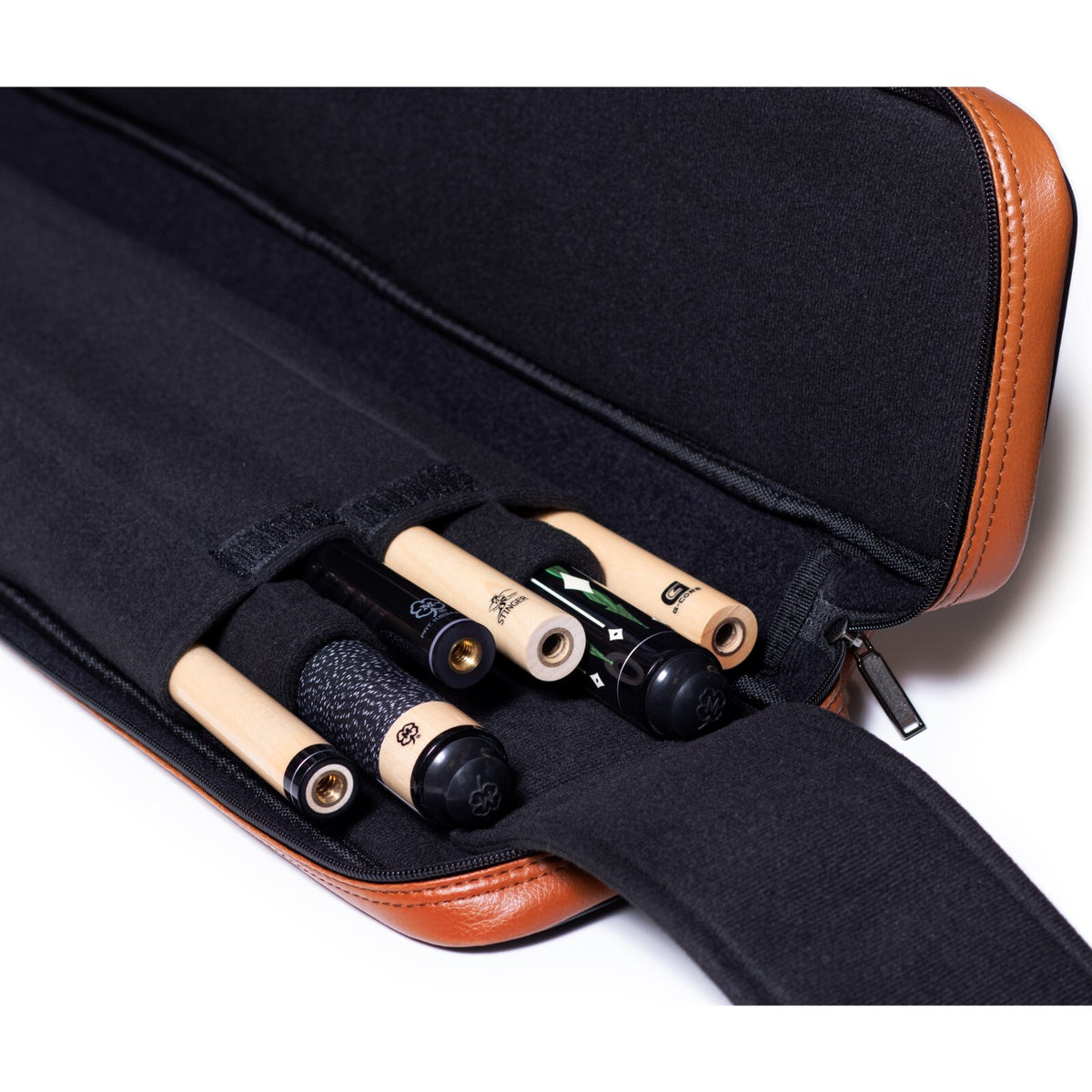 OKKO 2x4 Pool Cue Soft Case Brown/Dark Brown