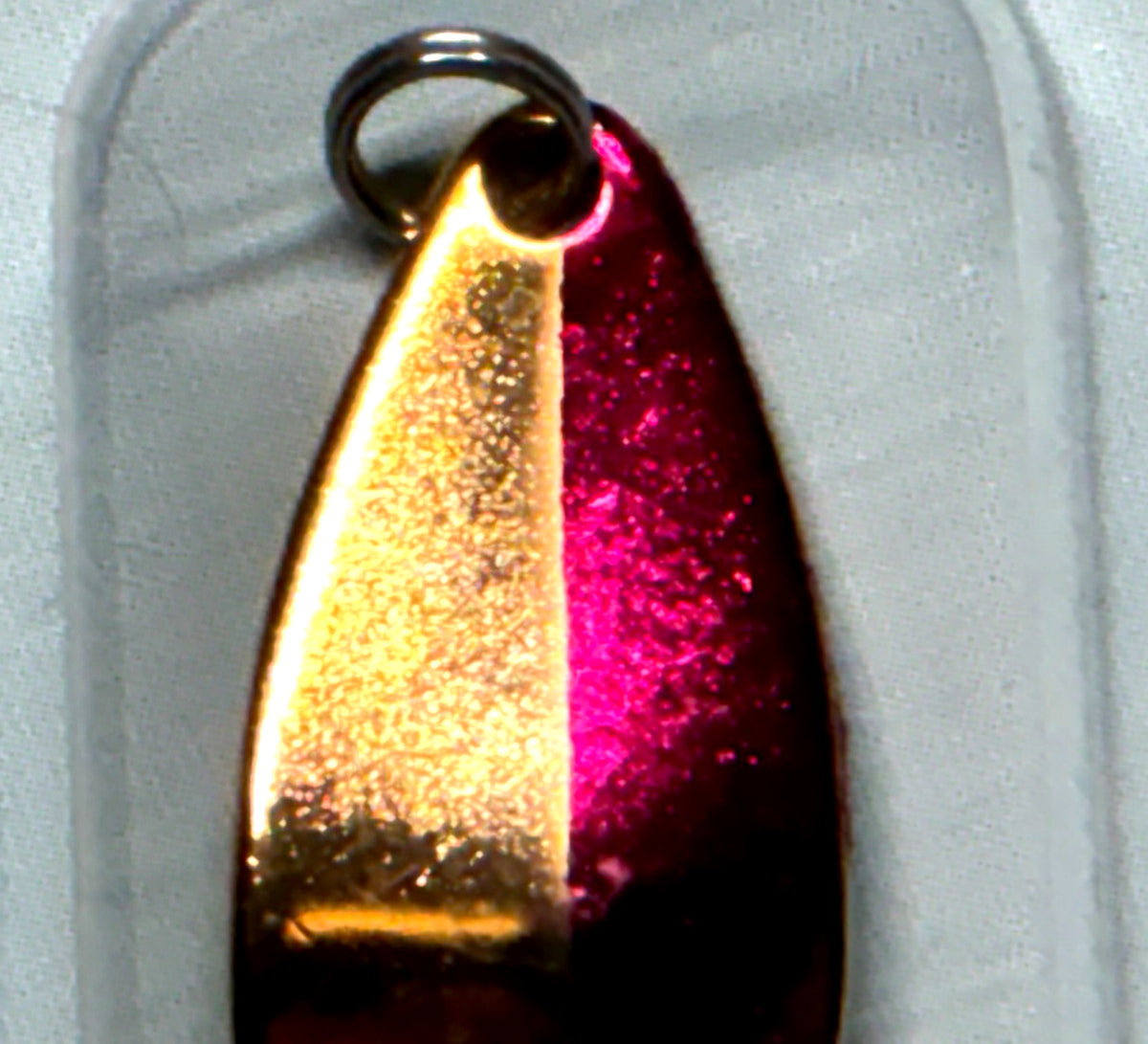 Fishing Spoon Lure Set - Gold Burgundy & Ripple Nickel Green 1/8oz