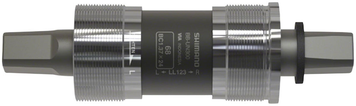 Shimano Bottom Bracket - Square Taper JIS, 68x118mm Spindle, Black