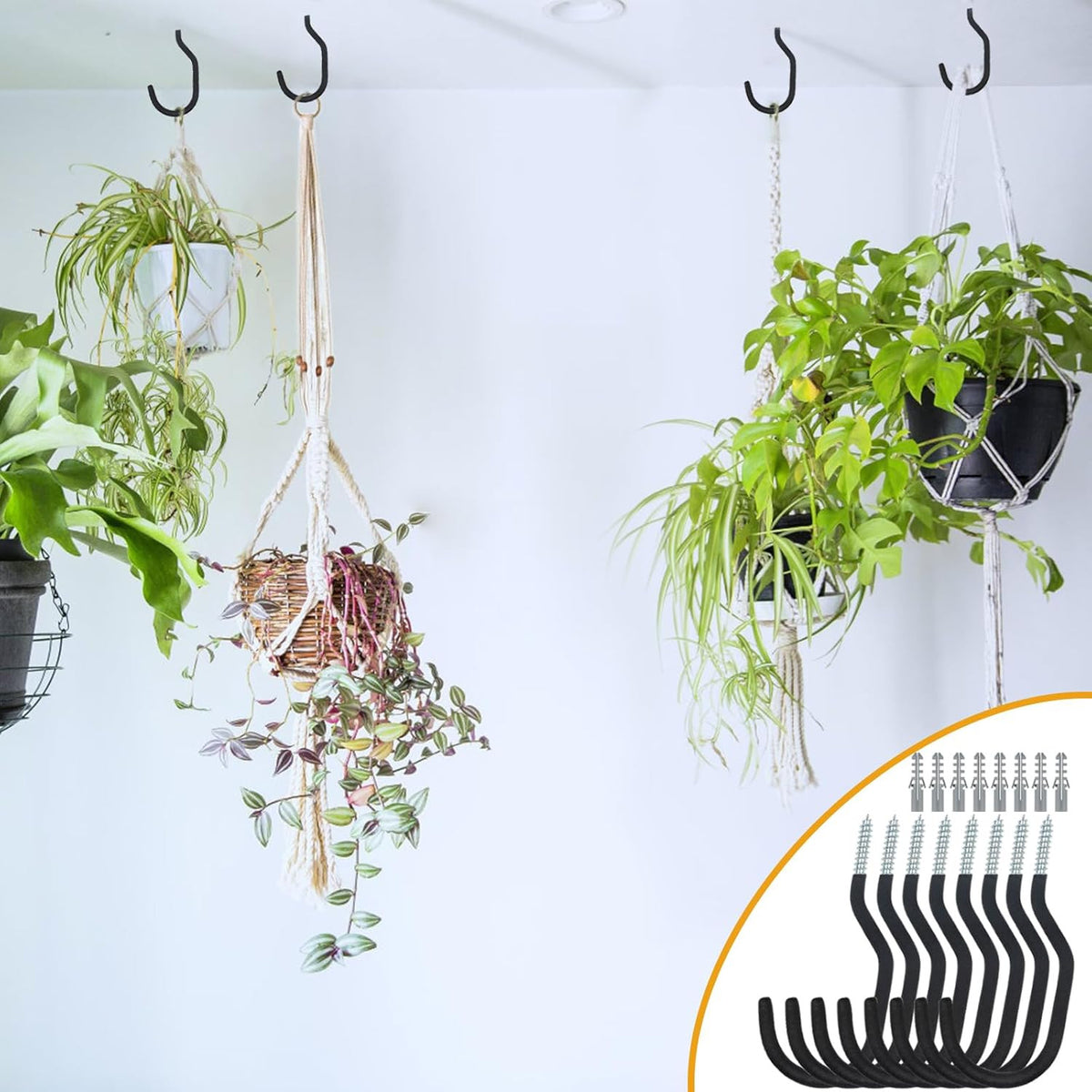 Heavy Duty Wall Mount Bicycle Hooks - Garage & Ceiling Bike Storage