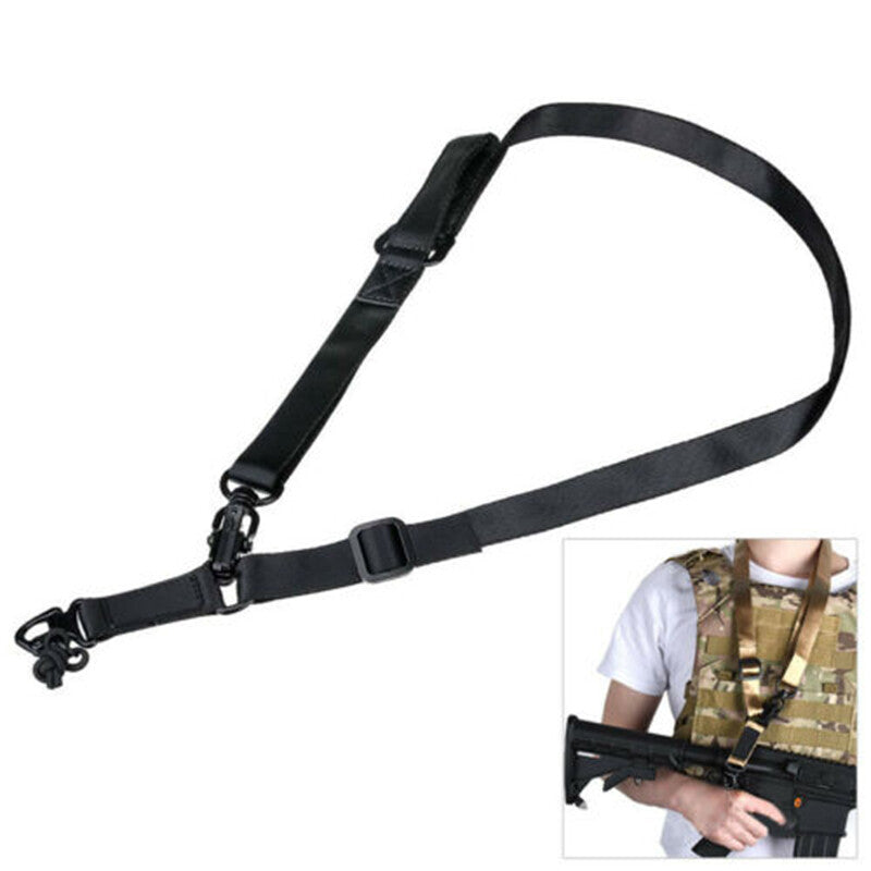 Two Point Tactical Rifle Sling with Quick Detach Nylon Strap Adjustable for Outdoor Shooting