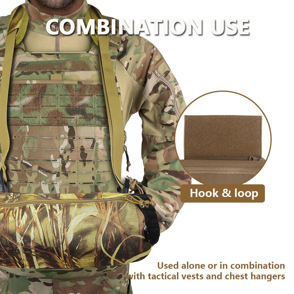 Tactical Hand Warmer with Fleece Lining and Zipper Pouch for Hunting