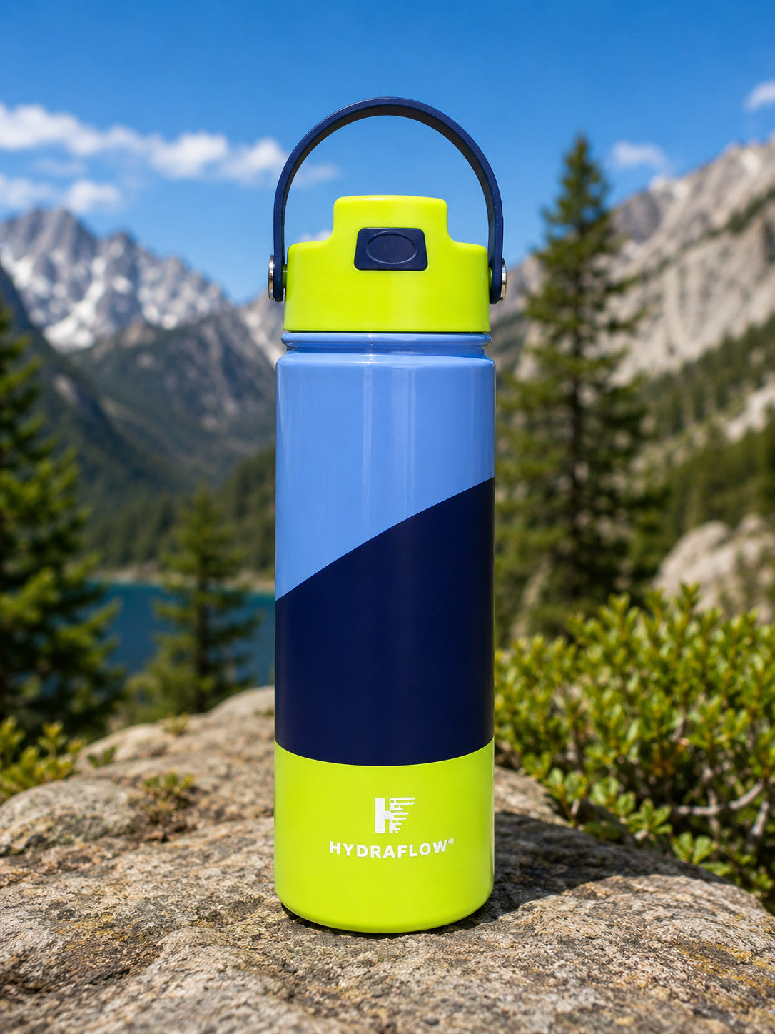 HydraFlow 17oz Insulated Stainless Steel Water Bottle Set - Leakproof & Keep Drinks Cold