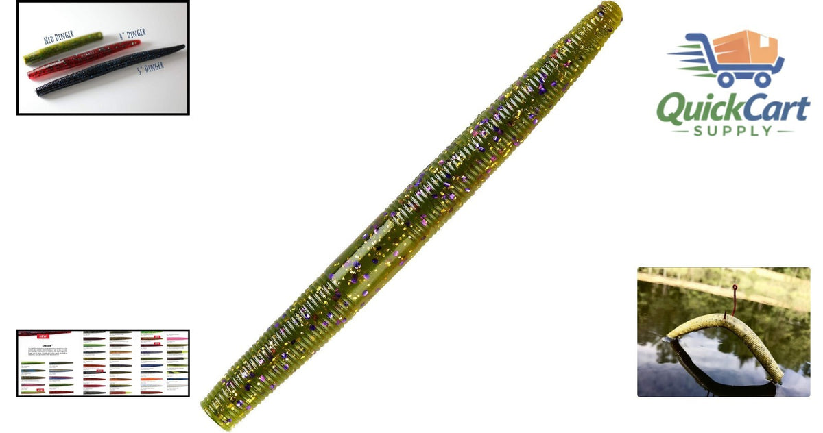 10-Pack 4-Inch Bass Fishing Soft Plastic Lures - Versatile Rigging