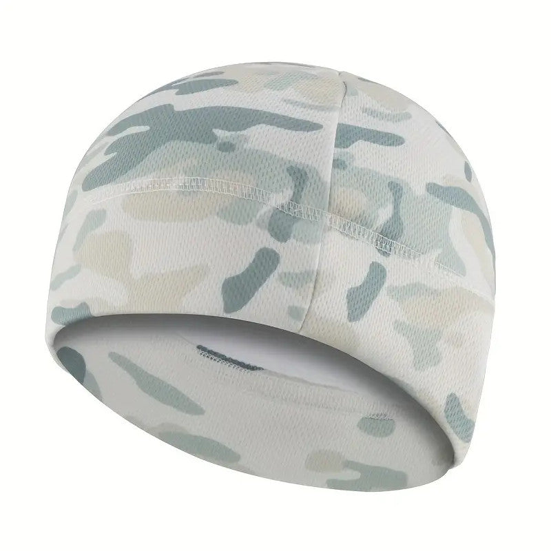 Camo Fleece Beanie Winter Hat Windproof Snow Skully Unisex