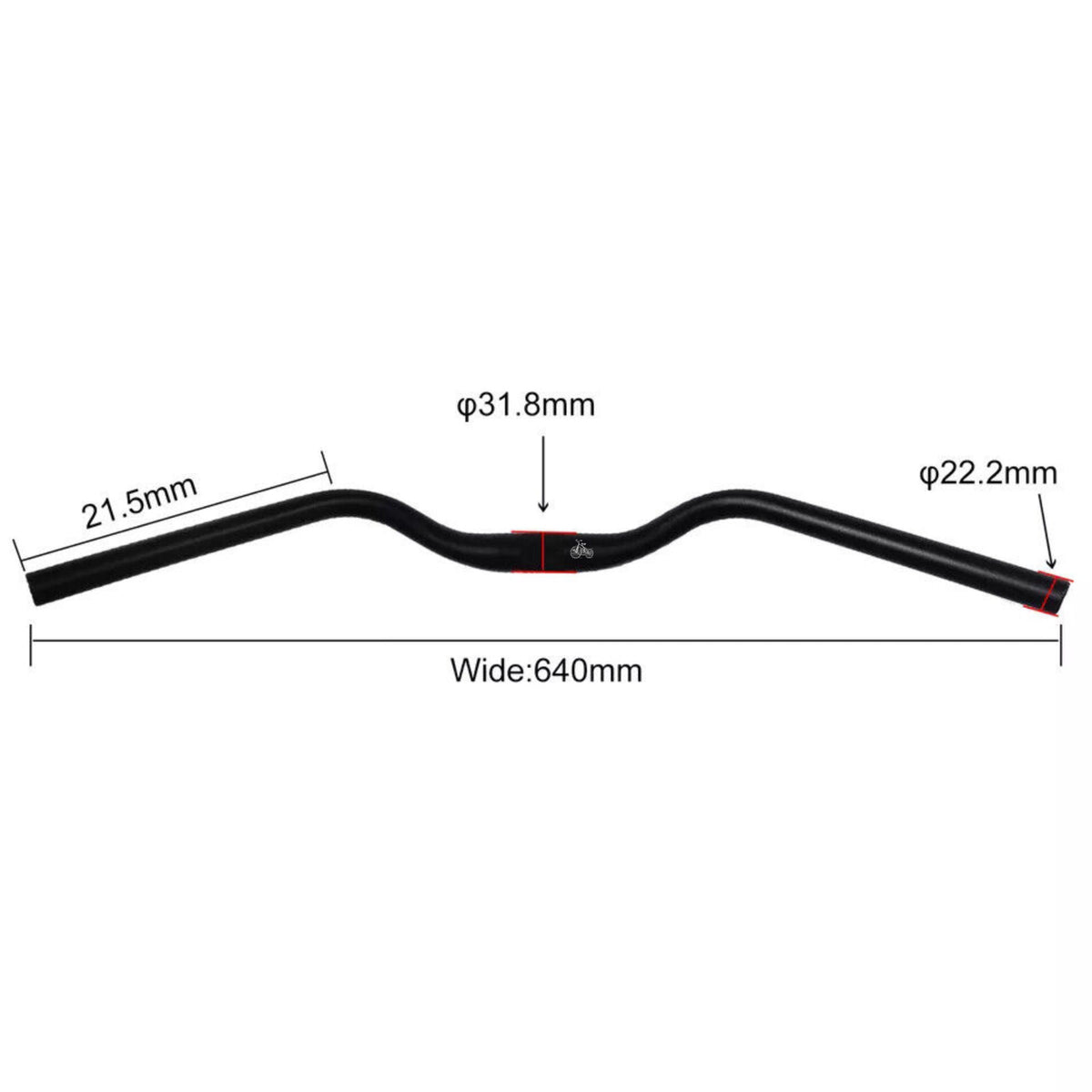 31.8mm Bicycle Riser Handlebar for Road MTB Gravel Commuter Bikes