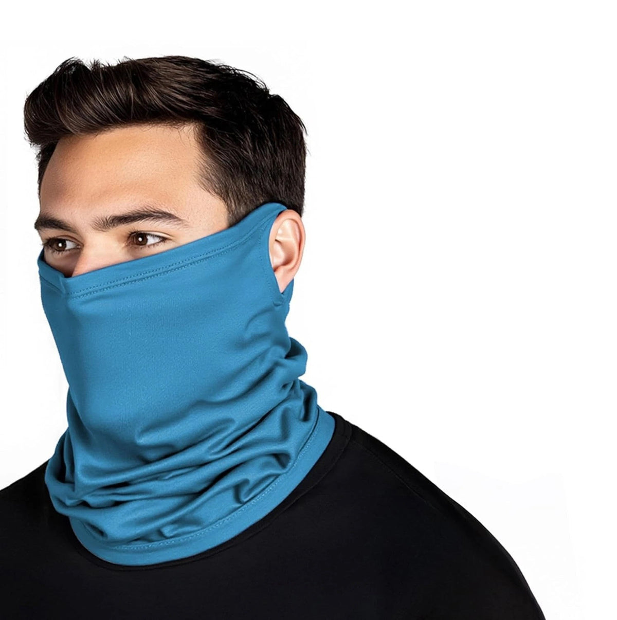 UV Protection Cooling Neck Gaiter Face Mask Scarf with Ear Loop
