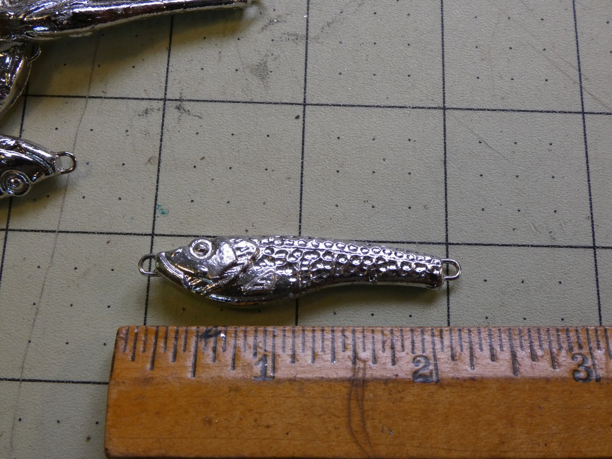 25 Fishing Jigs Bulk Anchovy Diamond Vertical Lures 3/4oz No Hooks