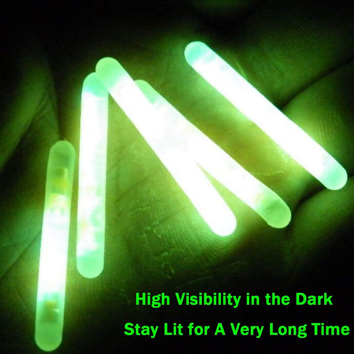 200pcs Fluorescent Glow Stick Fishing Floats Night Light Tackle Assortment