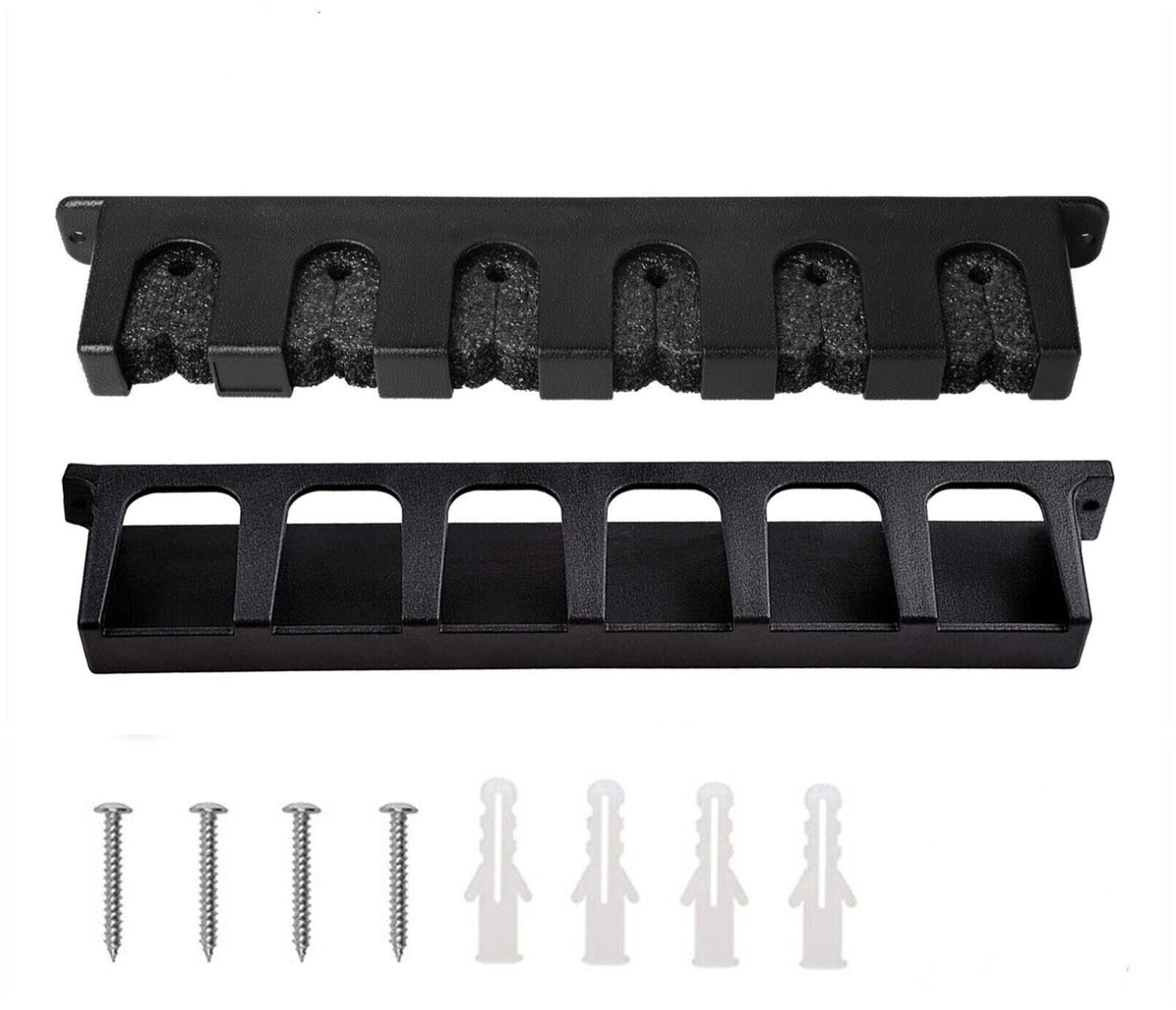 Wall-Mount Fishing Rod Rack Holder Vertical & Horizontal Storage Stand
