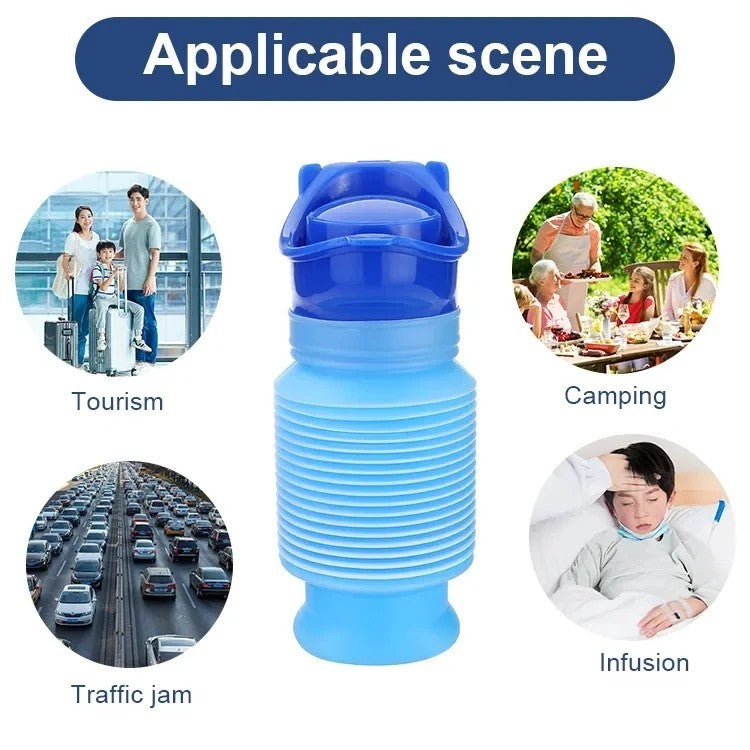 Portable Urinal Bottle for Travel Camping Emergency Use 750ML Leak-Proof