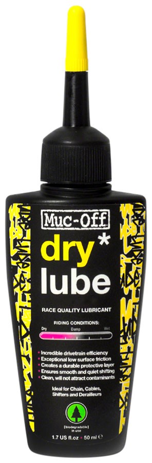Dry Bike Chain Lubricant - Biodegradable, Deep Penetrating, 50ml Drip
