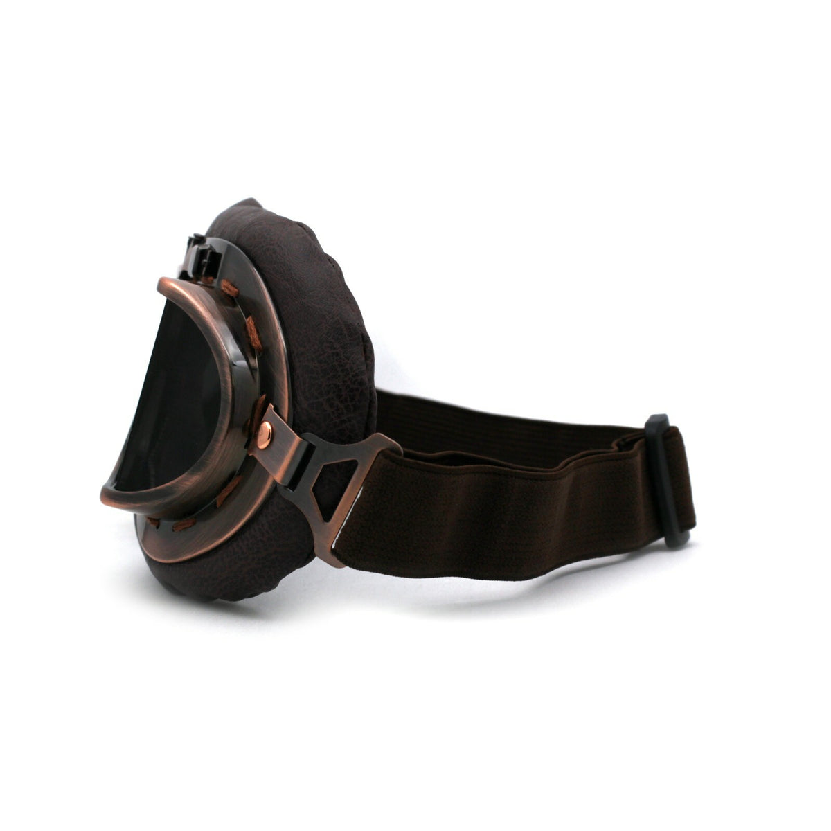 Retro Leather Motorcycle Goggle with Padded Steam Punk Style - Multiple Colors
