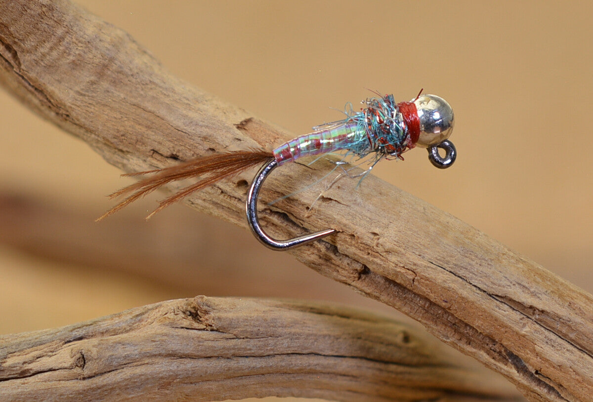 Rainbow Warrior Tungsten Jig Head Flies for Fly Fishing - Euro Nymph Hooks