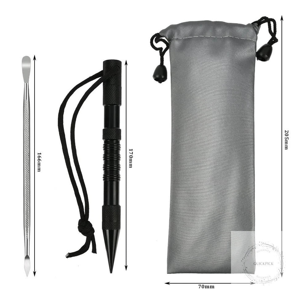14-Piece Paracord Knotting and Weaving Tool Set Stainless Steel Needles