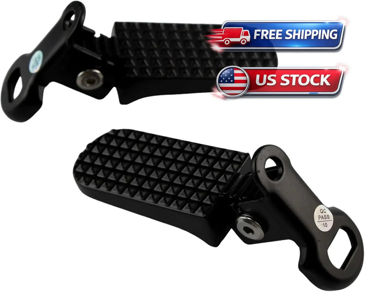 Mini Folding Bicycle Rear Foot Pegs for Mountain & E-Bikes - Aluminum, Non-Slip