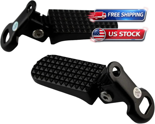 Mini Folding Bicycle Rear Foot Pegs for Mountain & E-Bikes - Aluminum, Non-Slip