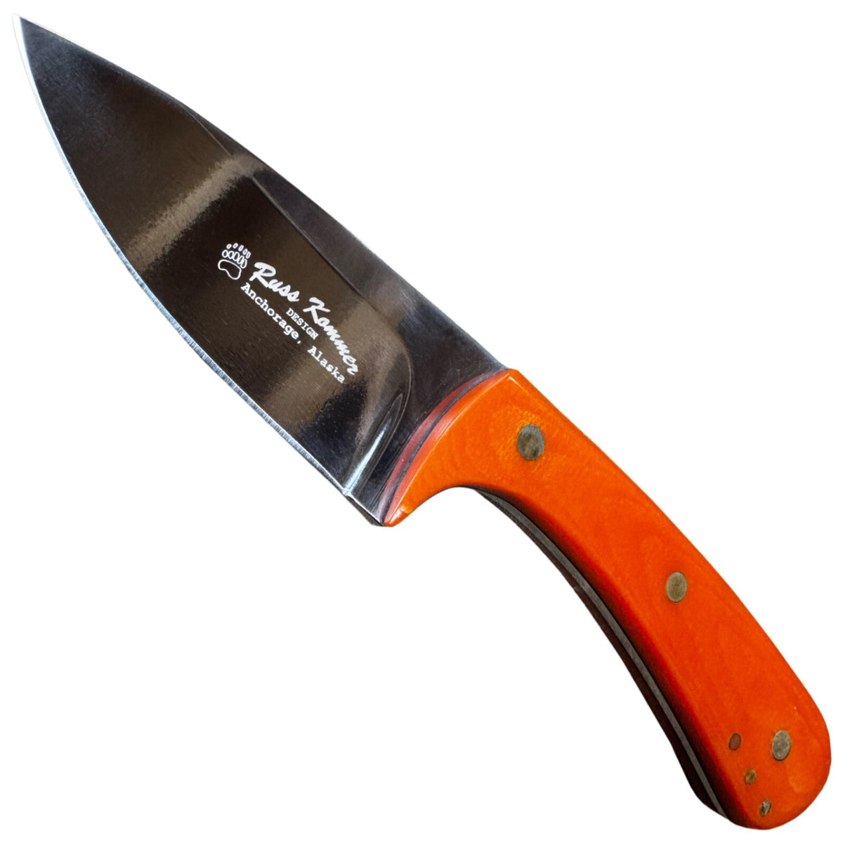Fixed Blade Hunting Knife with D2 Steel Blade and Leather Sheath - Compact Outdoor Utility Knife