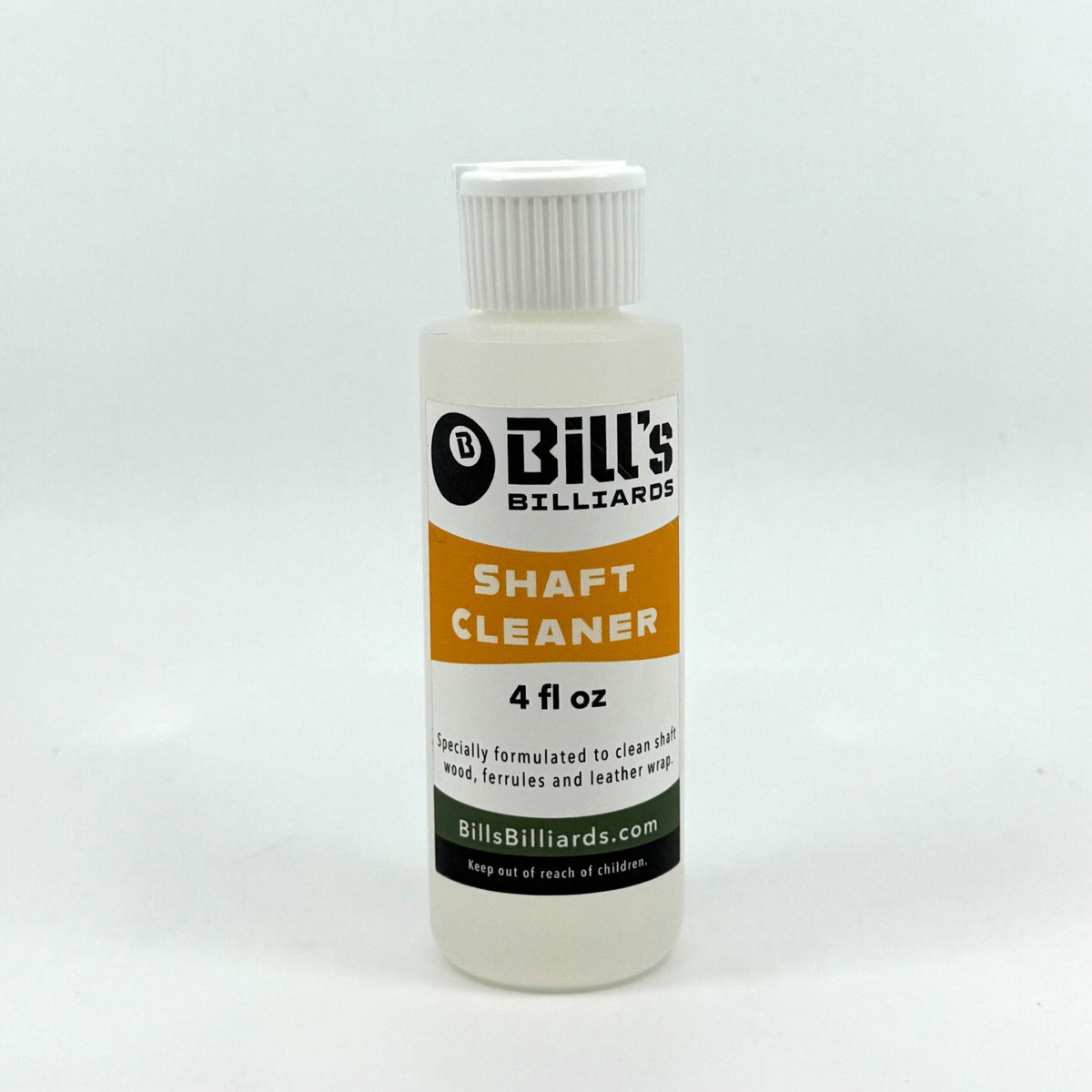Pool Cue Shaft Cleaner – 4 oz Bottle for Shaft, Ferrules & Leather Maintenance