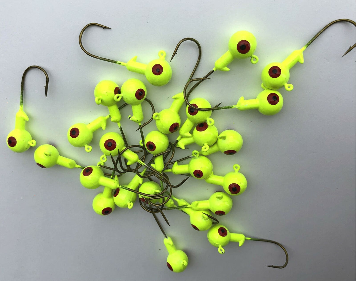 Fishing Jigheads Combo Set - 90 Pieces in Multiple Sizes for Crappie & Bass