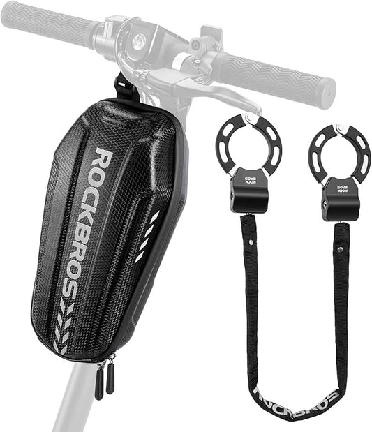 Electric Scooter Lock with Anti-Theft Chain and Storage Bag - 23.4 Inches