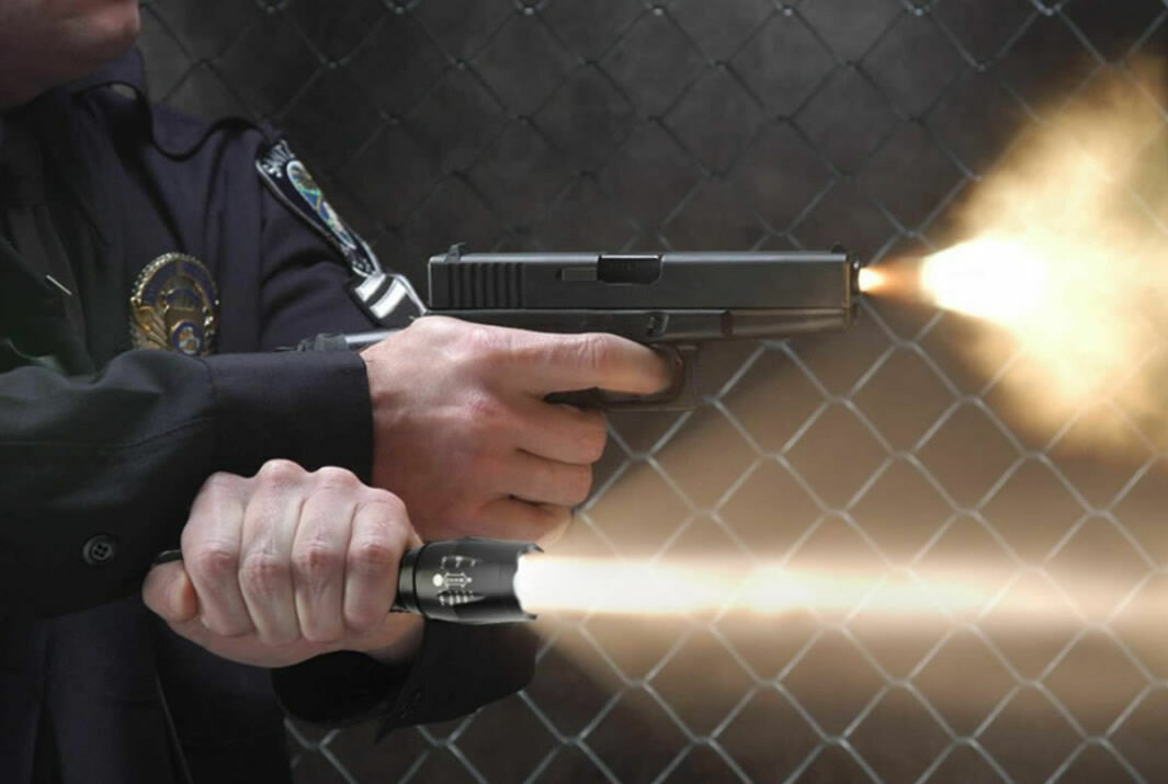 Military-Grade LED Tactical Flashlight with Zoom & Strobe, Waterproof, Self Defense