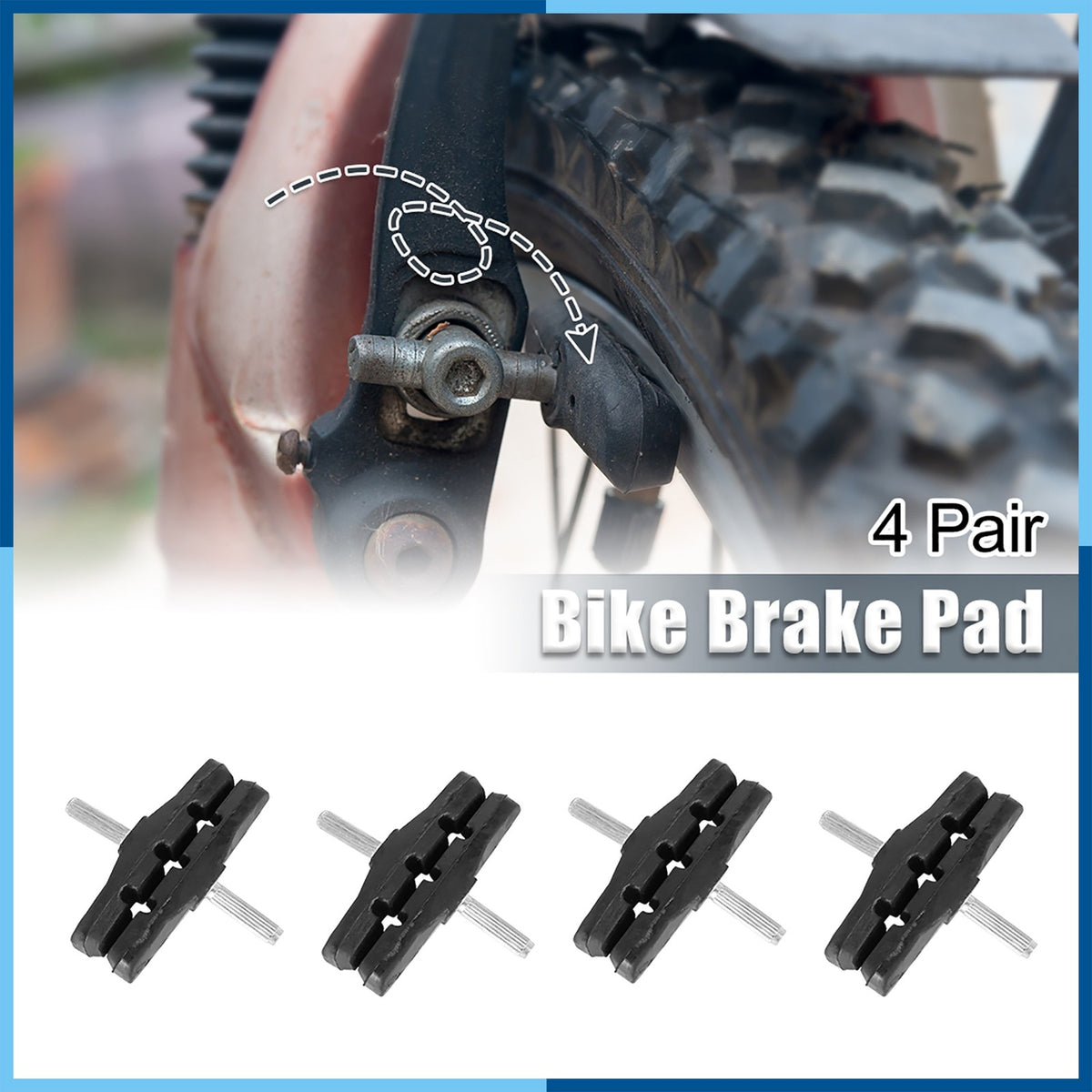 Bike Brake Pads Set for Cantilever Mountain Bikes - Threadless Post 70mm
