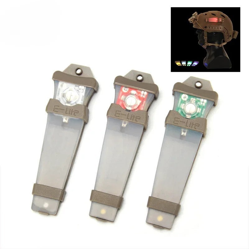 LED Helmet Signal Light with Clip-On Mount for Safety and Visibility