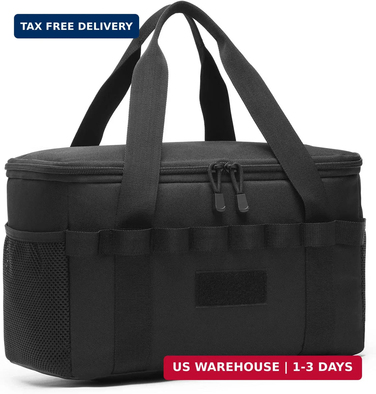 14L Tactical Camping Storage Bag with Organizer & Waterproof Bottom