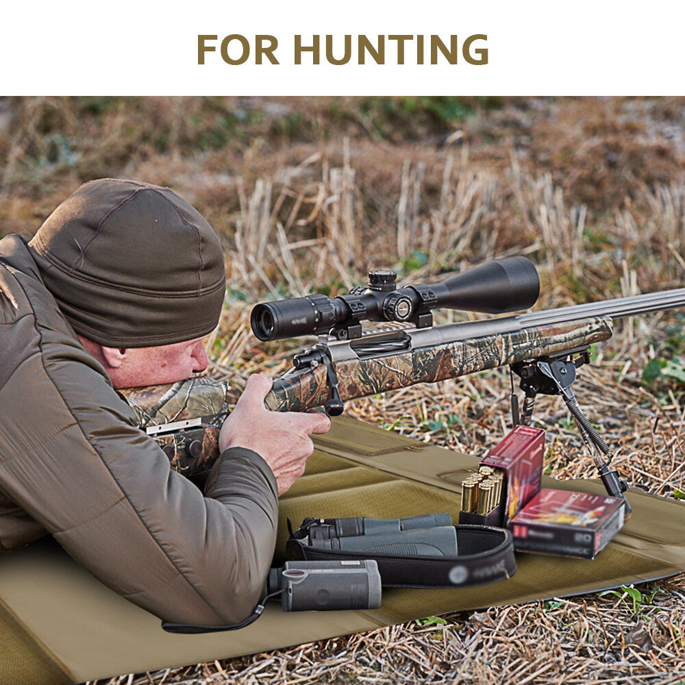 Extra Large Hunting Shooting Mat with Padded Knees and Non-Slip Base