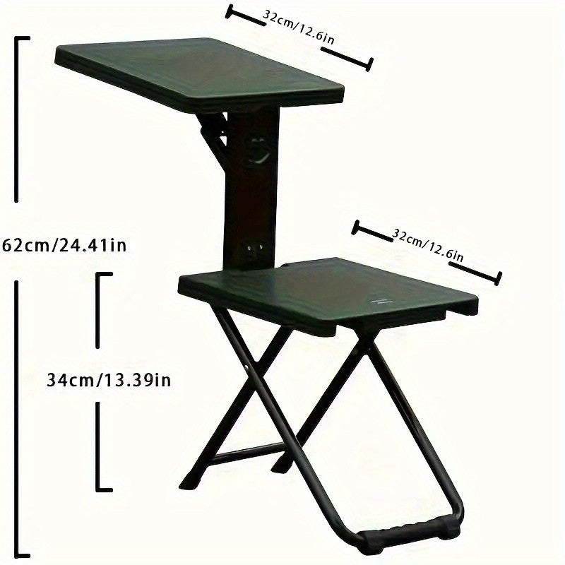 3-in-1 Vintage Folding Table and Chair Set for Outdoor Camping
