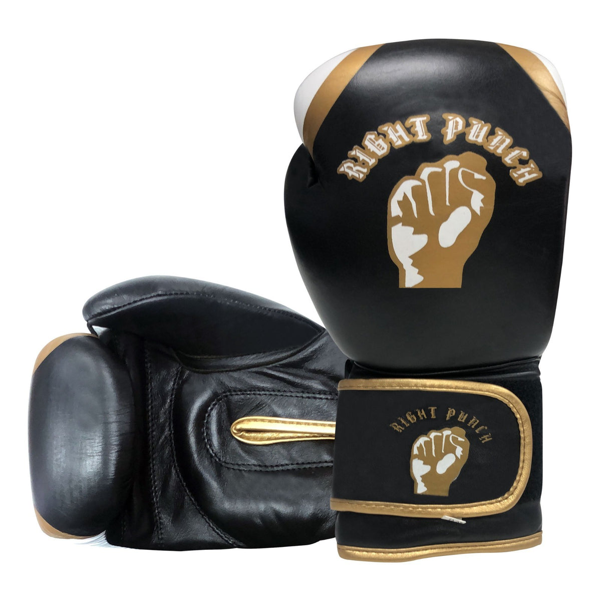 Adult Boxing Gloves Rex Leather Padded Sparring & Bag Gloves