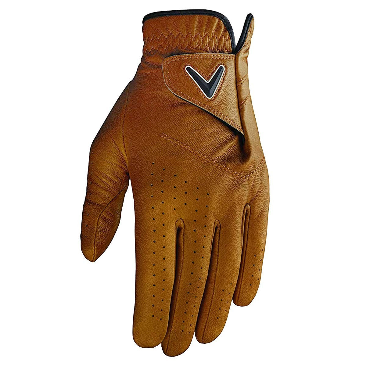 Callaway Golf Opti-Color Left Hand Glove Medium Tan Performance Breathable Leather
