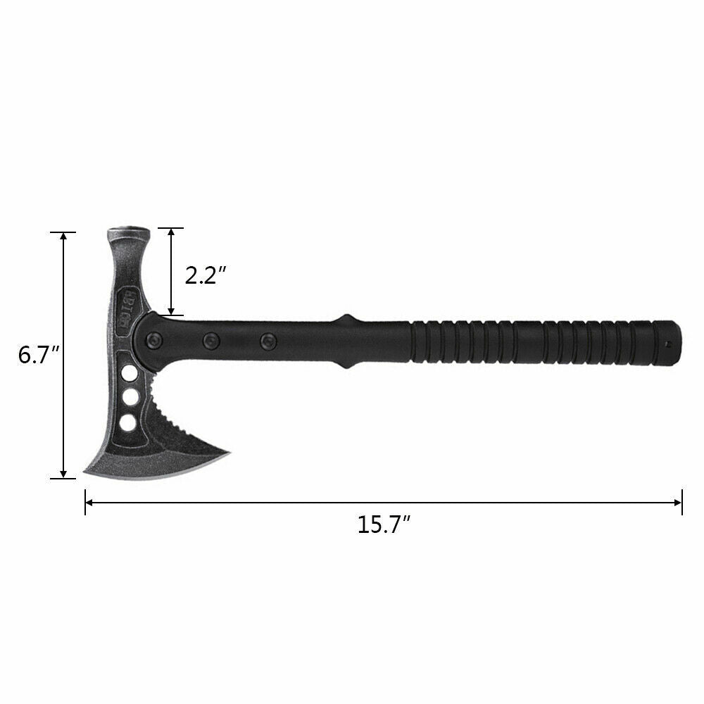 16-Inch Tactical Survival Hatchet with Sheath - Camping & Emergency Tool