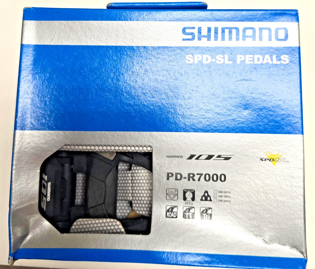 Shimano 105 PD-R7000 Road Bike Pedals Clipless Carbon Resin 9/16 Inch
