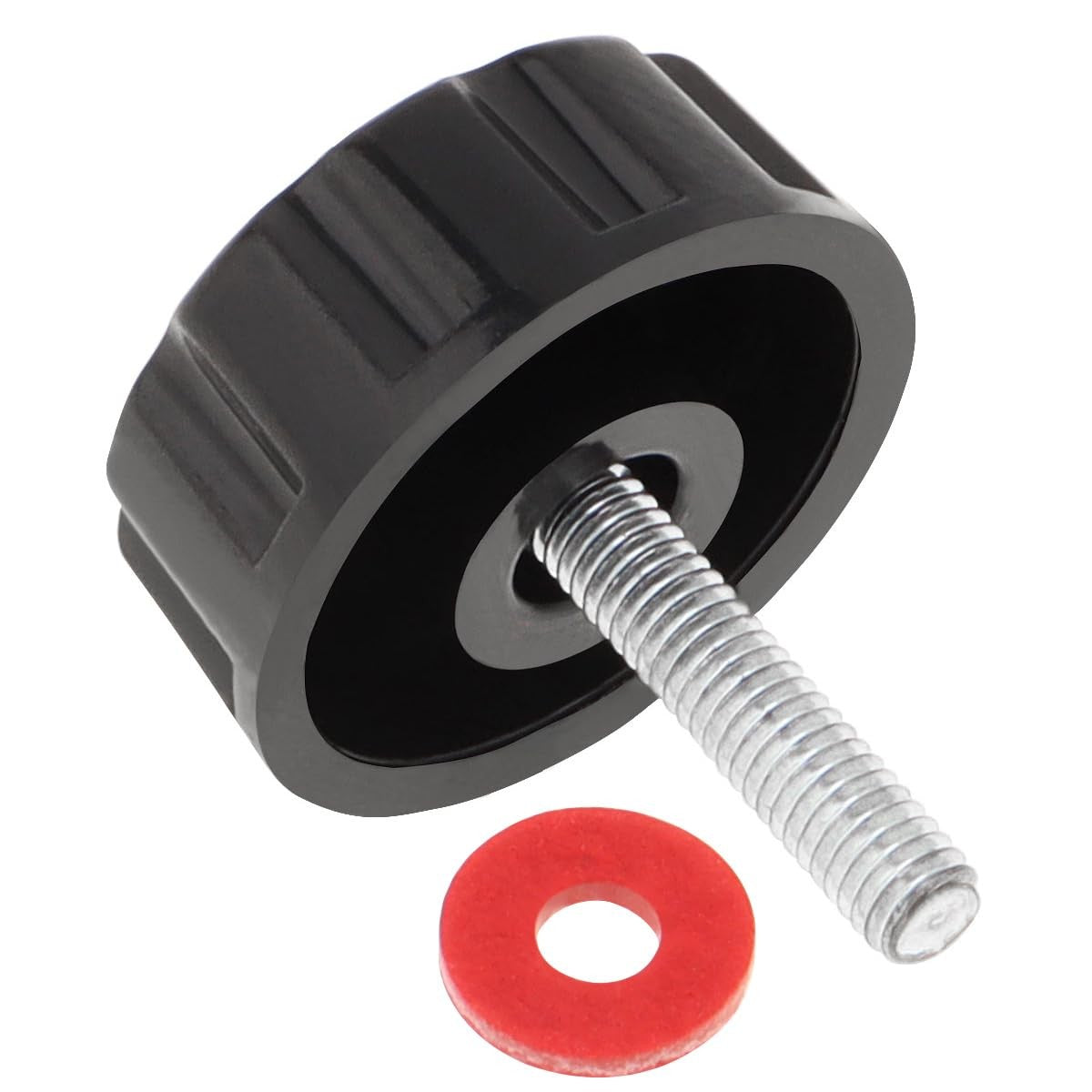 Fishing Reel Handle Screw Caps Small Black - Replacement Parts for Spinning Reels