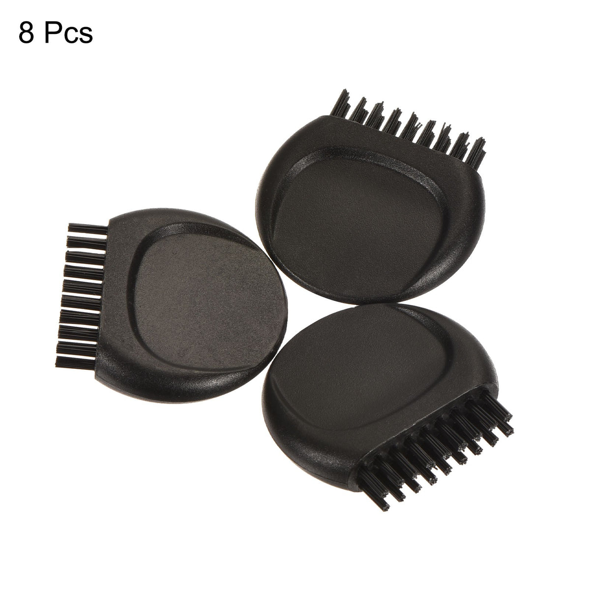 8-Pack Mini Golf Club Groove Brush Set Portable Pocket Cleaner Black