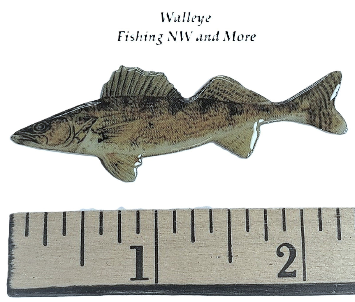 Walleye Fish Pin - Outdoor Enthusiast Lapel or Hat Badge