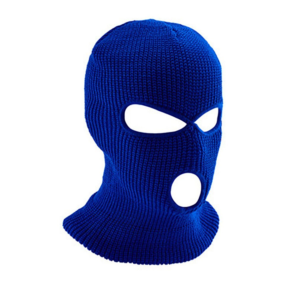 Winter Knit Ski Face Mask with 3 Holes - Warm Balaclava for Outdoor Sports