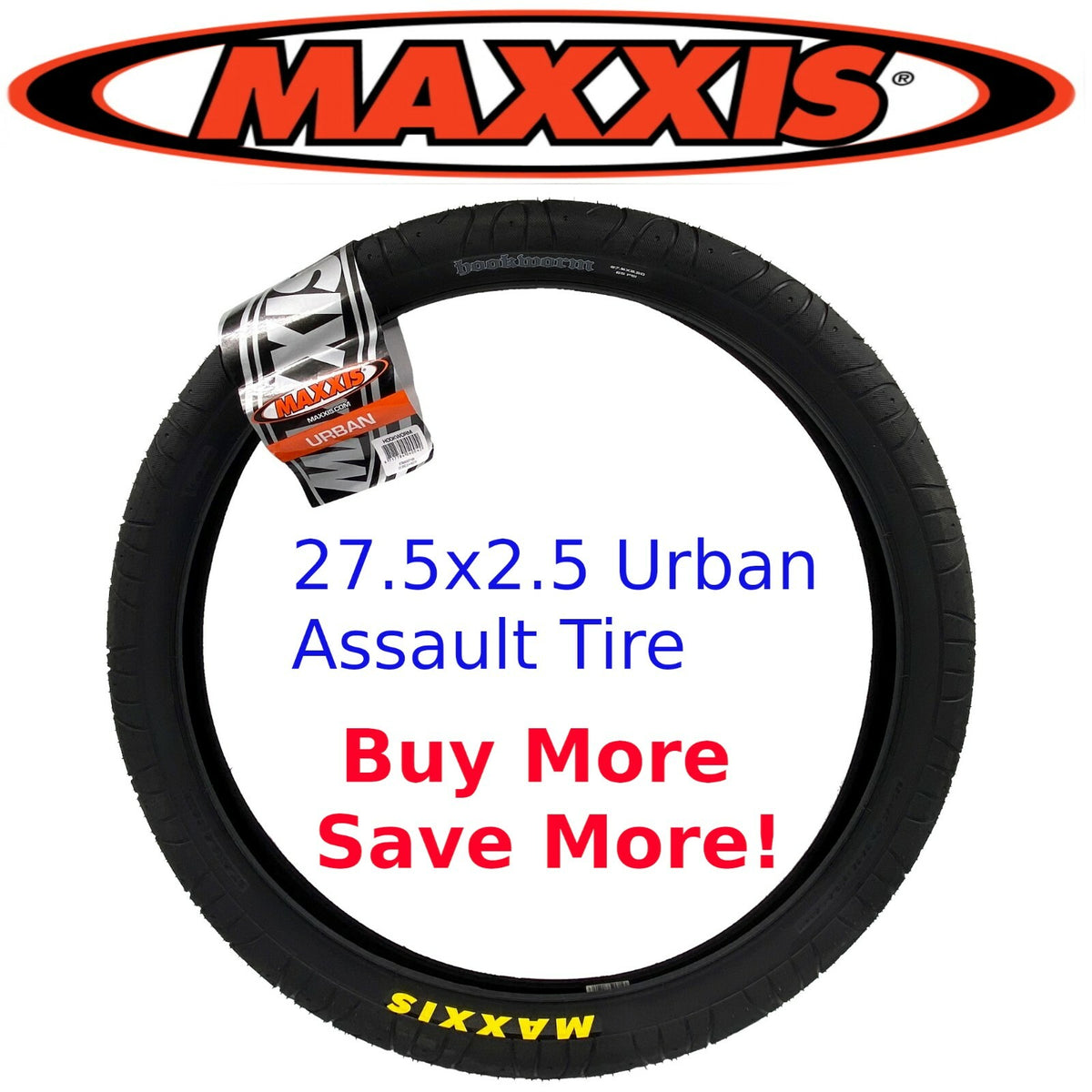 Maxxis Hookworm 27.5 x 2.5 Inch MTB Urban Bicycle Tire - Freeride Street