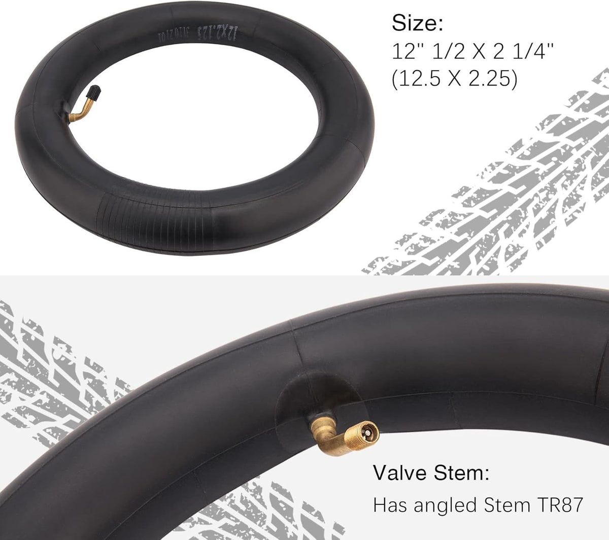12.5X2.25 Inner Tube for Scooters and Mini Bikes - 2 Pack