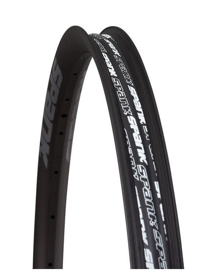 26-Inch Disc Brake Bicycle Rim - Spank Spike Race 33, Black/Gray, 32H