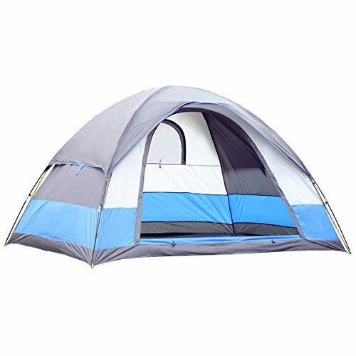 Water Resistant Family Camping Tent for 5 Persons, 3-Season Dome Shelter with Carry Bag