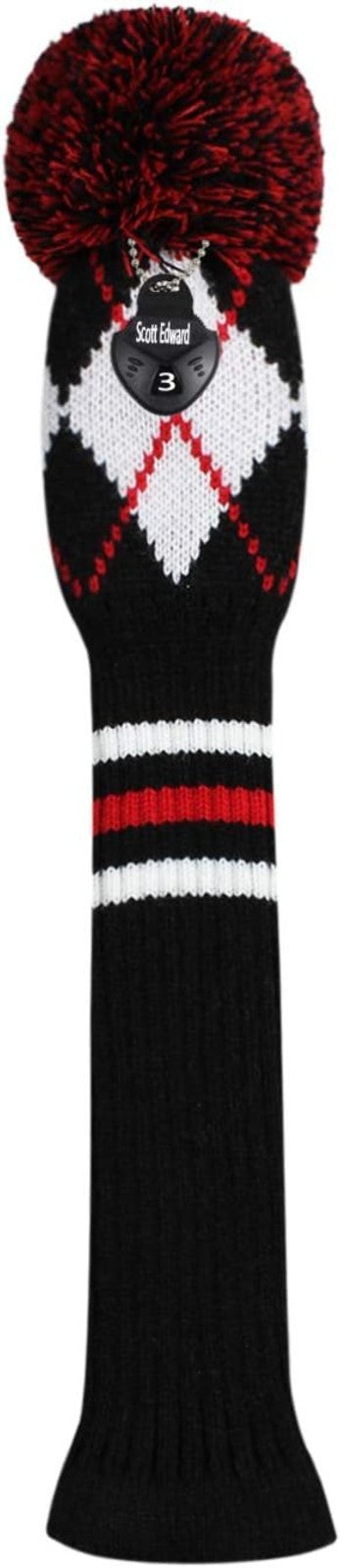 Soft Acrylic Fairway Wood Cover with Pom Pom & Rotating Tag - Golf Accessory