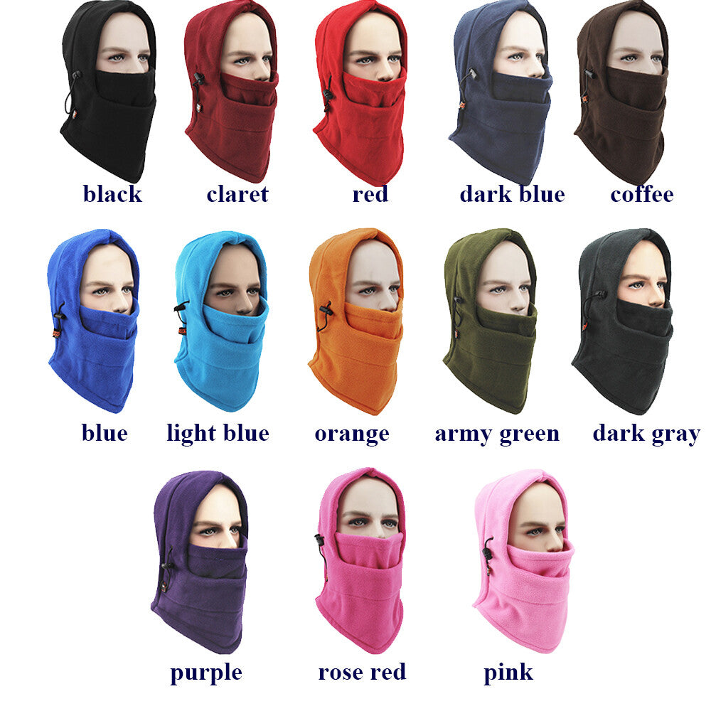 Windproof Fleece Balaclava Mask for Kids and Adults - Winter Ski & Cold Weather Face Cover