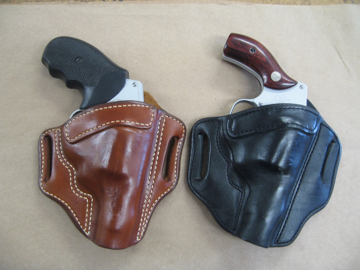 Leather Pancake Gun Holster for Ruger Revolvers OWB Belt Carry