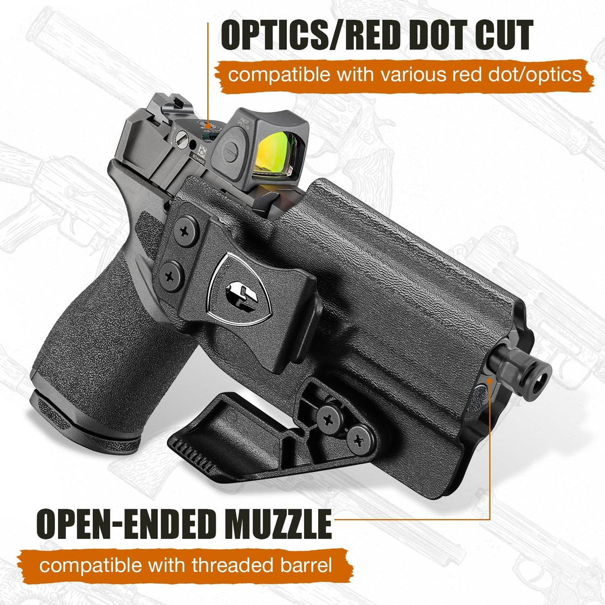 Concealed Carry IWB Holster for Springfield Echelon 4.0C/4.0FC with Optics Cut