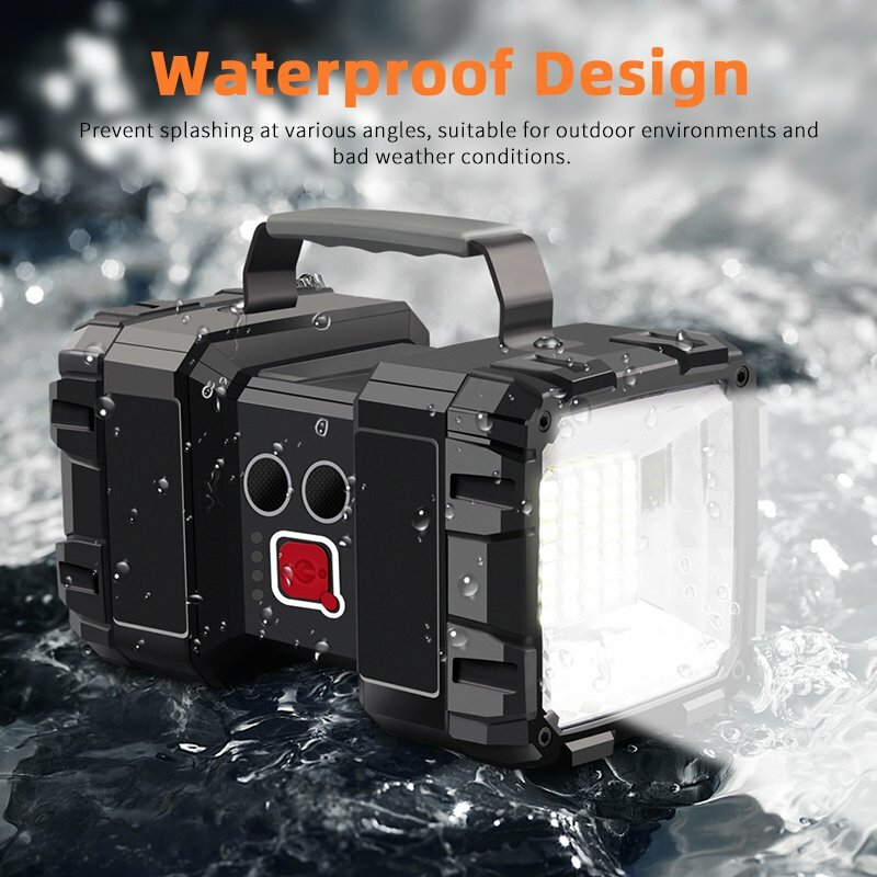 Rechargeable LED Searchlight Flashlight Portable Handheld Spotlight 100000LM