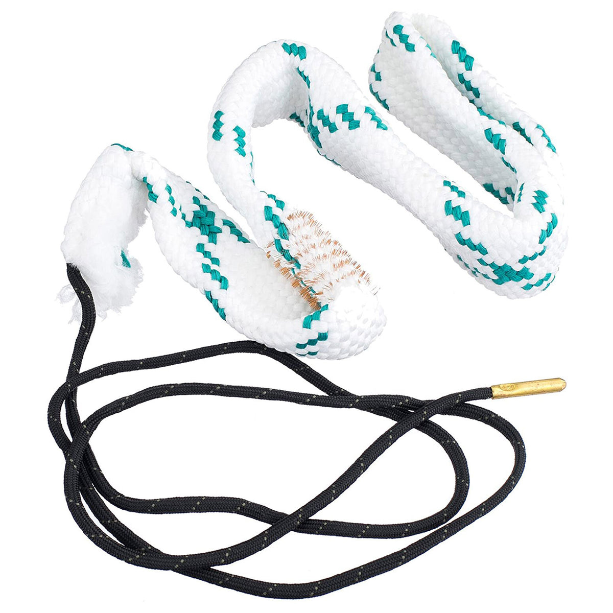 12 Gauge Shotgun Bore Rope Cleaner with Built-In Brushes - Reusable & Solvent Safe